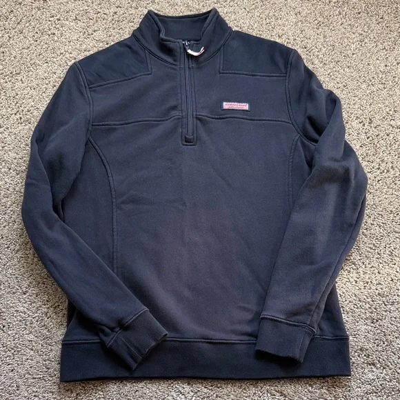 Vineyard Vines Pink Quarter-Zip Pullover - Picture 5 of 7